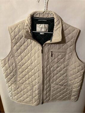 Van Heusen Men's Quilted Cream Vest XL